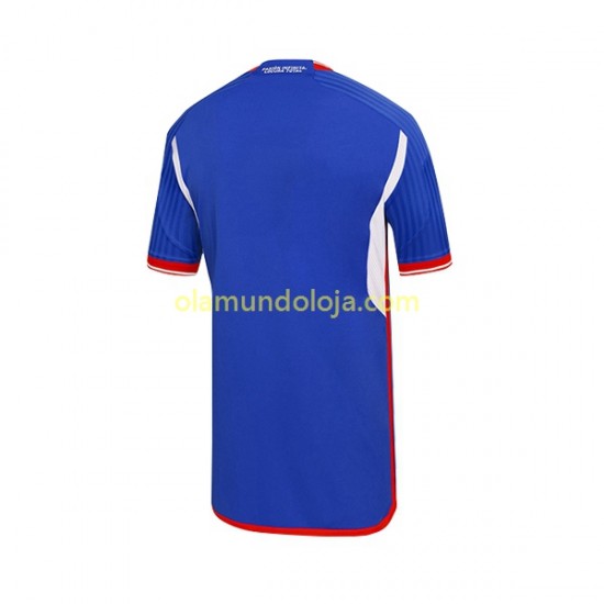 Camisola Universidad de Chile Homem Equipamento Primeiro 2023 Manga Curta